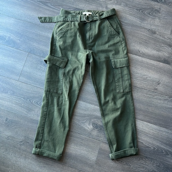 Pacsun Cadet Belted Utility Green High Rise Cargo Pant - Picture 8 of 12